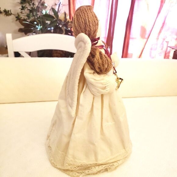 Rustic Christmas Light Up Tree Angel - Picture 3 of 8